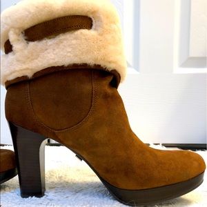New never worn ugg heeled boots